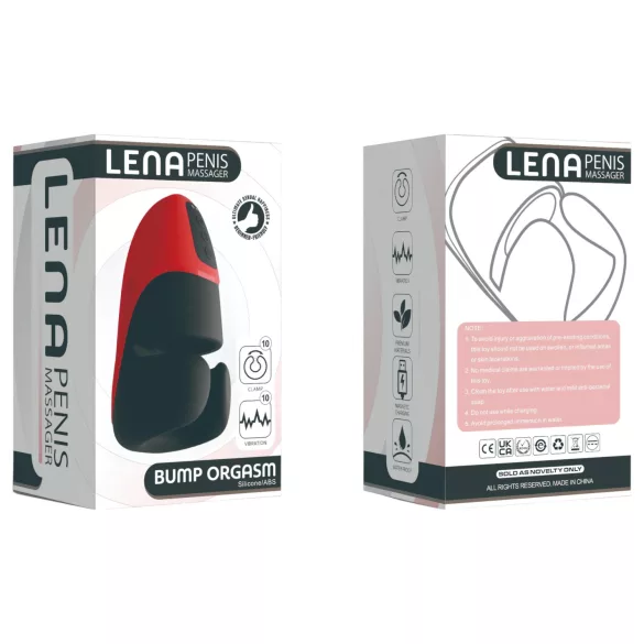 Lena - vibrierendes Grip-Masturbator (rot)