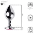 Desirel Pink Juwel M - Anal Plug (Silber-Pink)