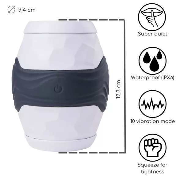 Desirel Grip Master - grauer Enge-Masturbator