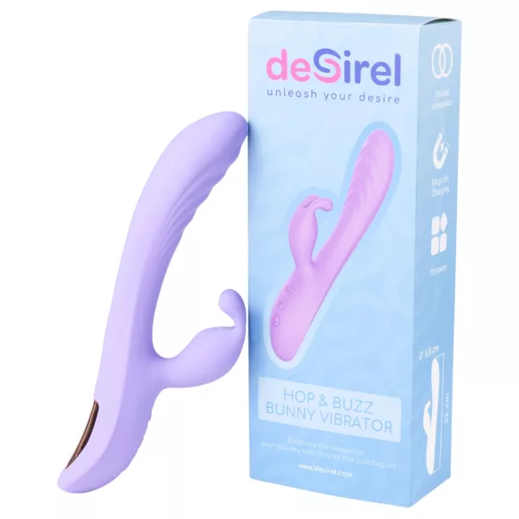 Desirel Hop & Buzz Bunny - Häschen Klitoris-Vibrator mit Arm (Lila)