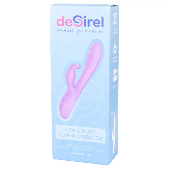 Desirel Hop & Buzz Bunny - Häschen Klitoris-Vibrator mit Arm (Lila)