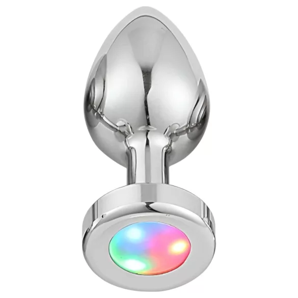 Desirel GlowPlug - leuchtender Analplug - klein (silber)