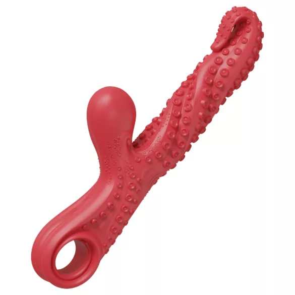 Krake-Vibrator mit Schwingarm (Rot)