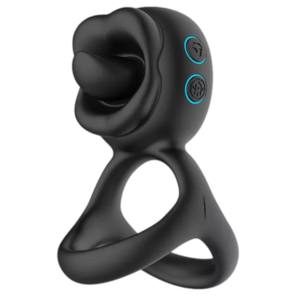 Biu-Biu - Penisring und klitorale Vibratorlecker (schwarz)