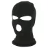 Sturmhaube - gestrickte Maske mit 3 Öffnungen (schwarz)
