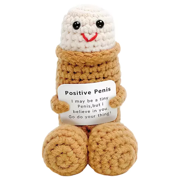 Positiver Penis - gestrickt (natur)