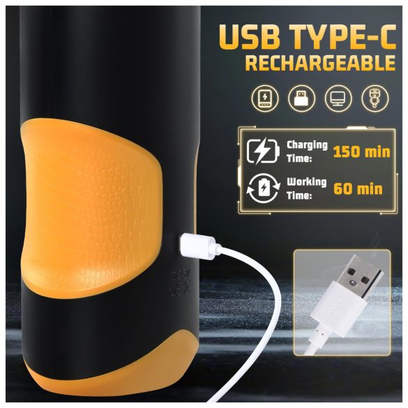 Lonely - Drehender, stoßender Masturbator (schwarz)