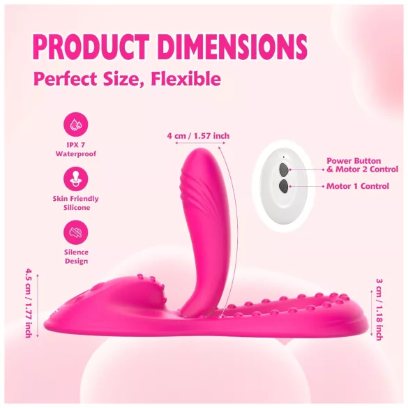 Mroow - flexibler Vibratorkissen (rosa)