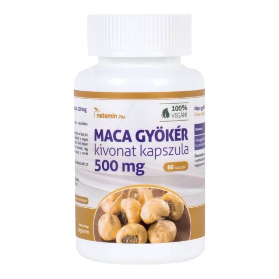 Netamin Maca 500 mg - Nahrungsergänzungskapsel (60 Stück)