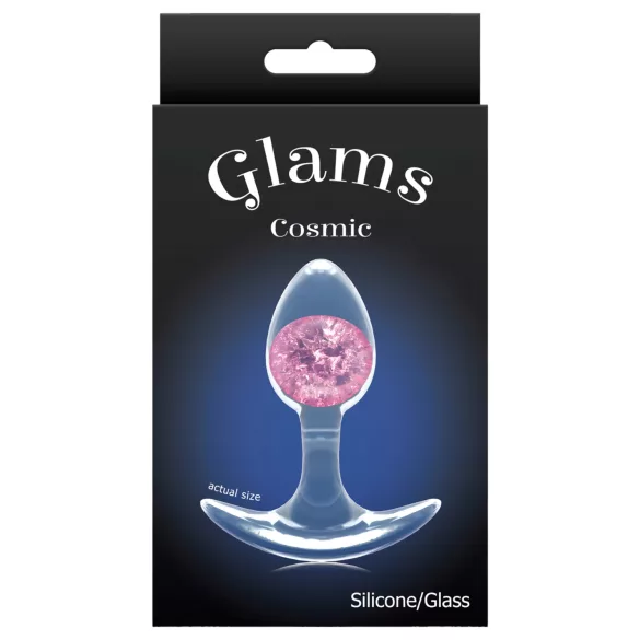 NS Novelties - Transparenter Anal Plug - S (Rosa)