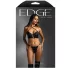 Edge By Fantasy - Leder-Look Herrenunterwäscheset (schwarz)