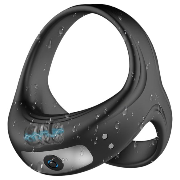 AlvUp - Vibrations-Penis- und Hodenring (schwarz)