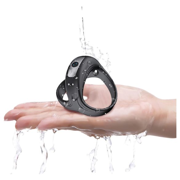 AlvUp - Vibrations-Penis- und Hodenring (schwarz)