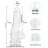 Addiction Crystal - Saugfuß Dildo (transparent) - 18cm