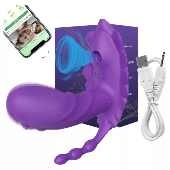 AlvUp - App-gesteuerter aufsetzbarer Vibrator (lila)