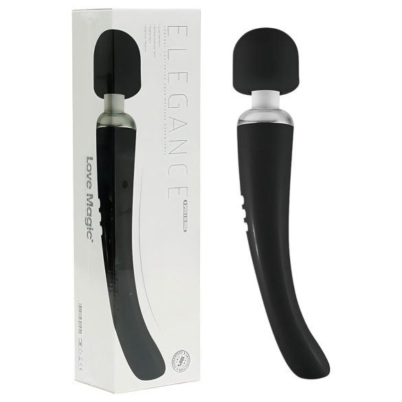 Love Magic Eleganz-Zauberstab - Akku-Massage-Vibrator (schwarz)