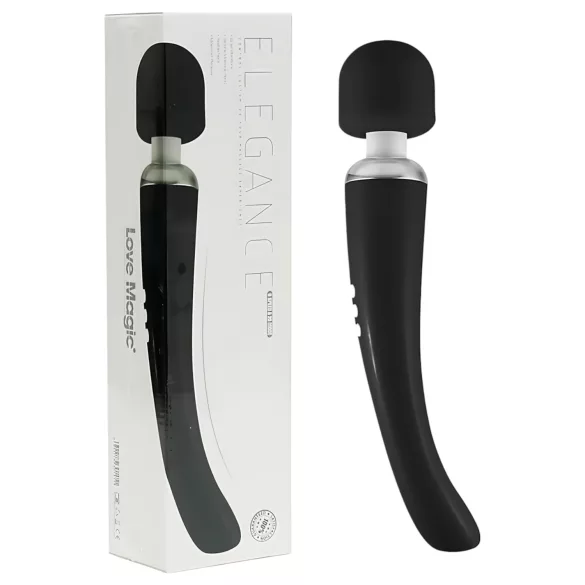 Love Magic Elegance Wand - Akku Massagestab Vibrator (schwarz)