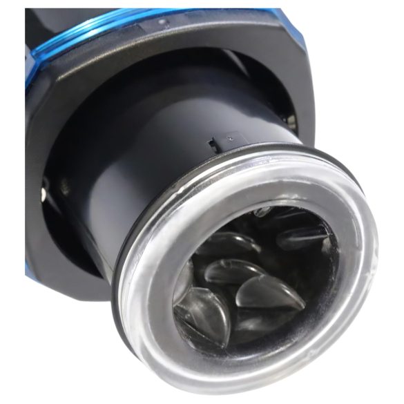 Leten SM320 - stöhnender, stoßender, wärmender Masturbator (schwarz)