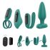 Sex HD - Wiederaufladbares Vibro-Set mit Fernbedienung, 4-tlg. (Grün)
