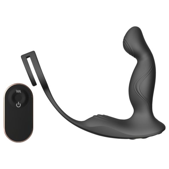 Sex HD Virgil: Penis- & Hodenring Prostata-Vibrator (schwarz)
