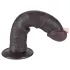 Lovetoy Sliding-Skin - Saugnapf Doppelschicht-Dildo - 20cm (braun)
