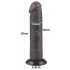 Lovetoy Sliding-Skin - Saugnapf Doppelschicht-Dildo - 20cm (braun)