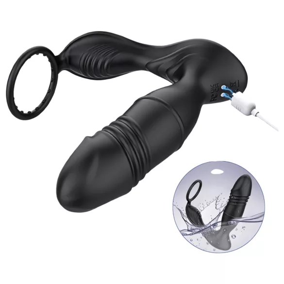 AlvUp - Intelligenter Prostata-Vibrator mit Penisring (schwarz)
