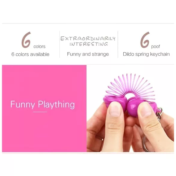 Roomfun - lustiger Penis-Schlüsselanhänger (orange)