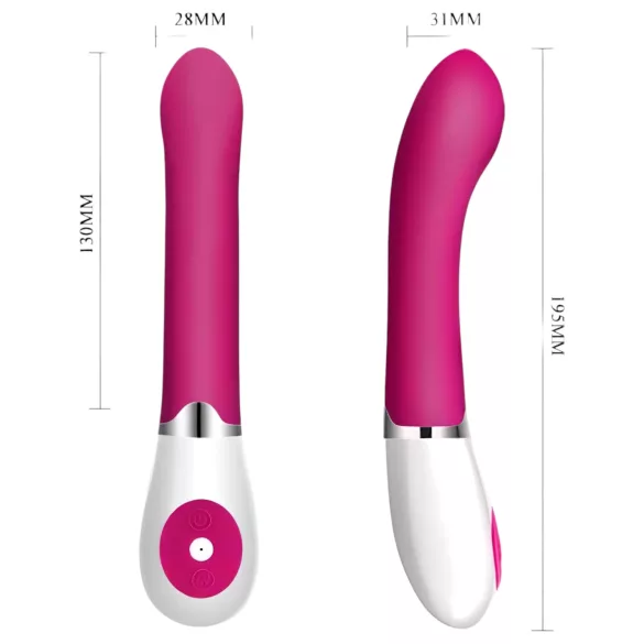Pretty Love Daniel - wasserdichter G-Punkt Vibrator (pink-weiß)