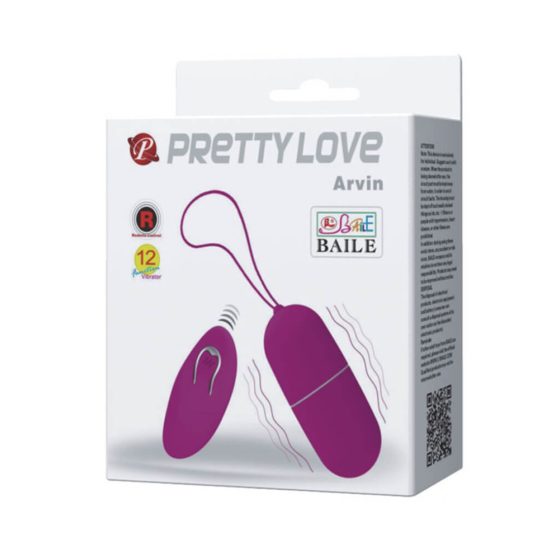 Pretty Love Arvin - funkgesteuertes, vibrierendes Ei (rosa)