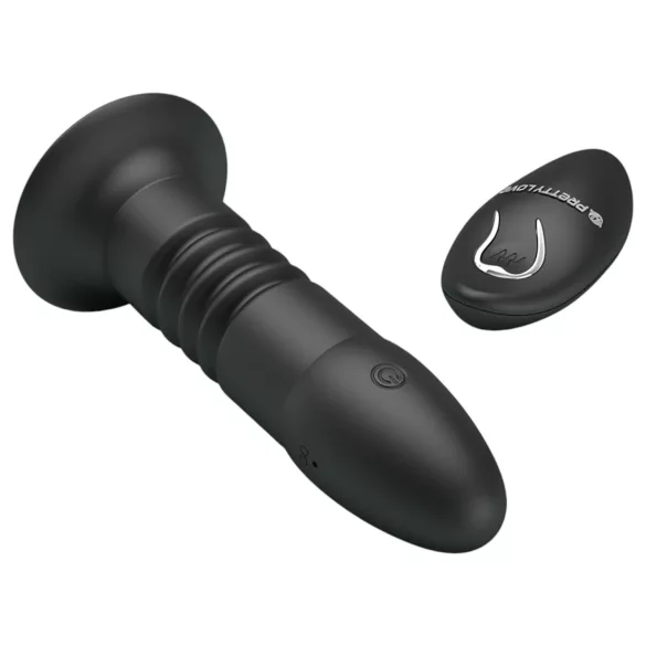 Pretty Love Magic Jinger - Stoßender Anal-Vibrator (schwarz)