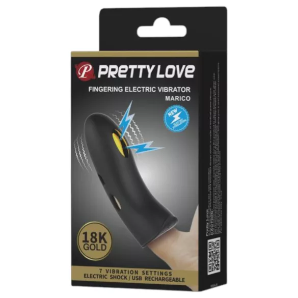 Pretty Love Marico - Elektro-Stimulationsfinger-Vibrator (Schwarz)