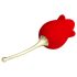 Pretty Love Rose Lover - 2in1 Zungen-Vibrator (rot)