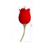 Pretty Love Rose Lover - 2in1 Zungen-Vibrator (rot)