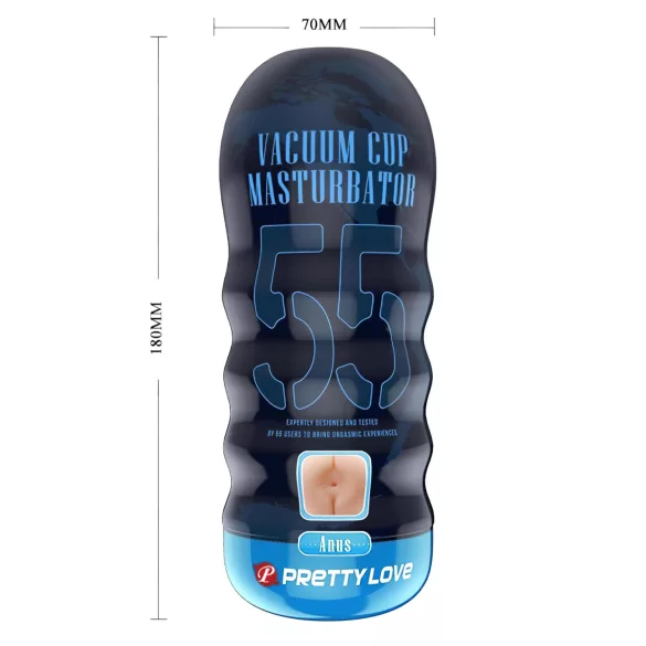 Pretty Love Vacuum Cup - realistische Masturbator (natur)