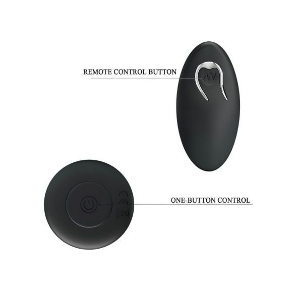 MR. PLAY - Akku Analdildo mit Fernbedienung (Schwarz)