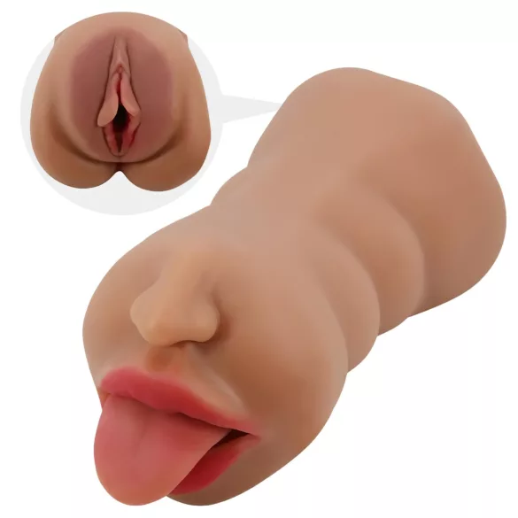 Crazy Bull - Mund- und Vaginal-Masturbator (natur)