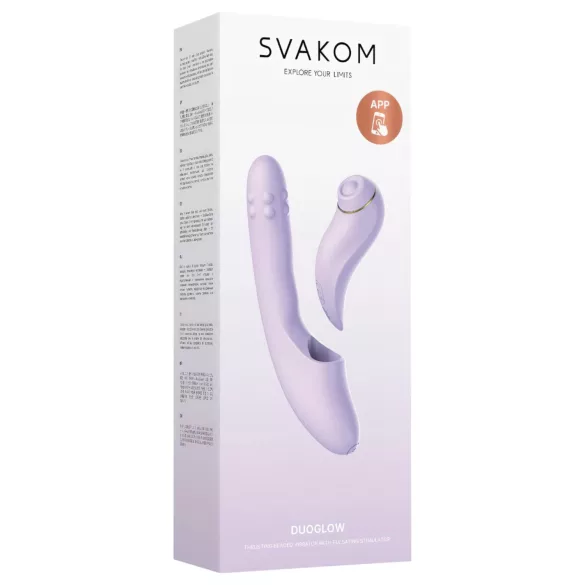 Svakom DuoGlow - Intelligenter G-Punkt- und Klitoris-Vibrator (Lila)