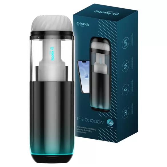 Kaotik Labs Cocoon - wärmender, vibrierender, interaktiver Masturbator (transparent)