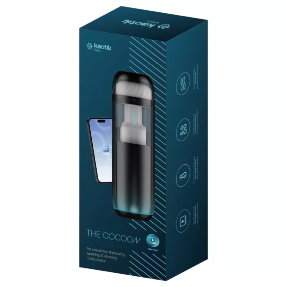 Kaotik Labs Cocoon - wärmender, vibrierender, interaktiver Masturbator (transparent)