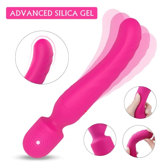 Sex HD Iris - 2-motoriger Wärmender Massagevibrator (Pink)