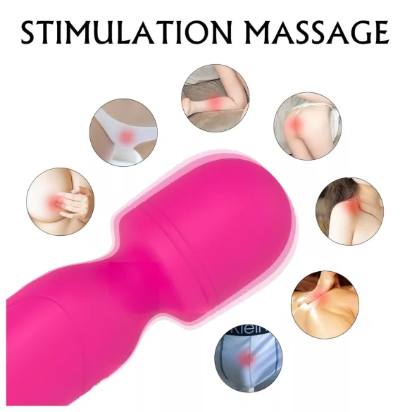 Sex HD Iris - 2-motoriger Wärmender Massagevibrator (Pink)