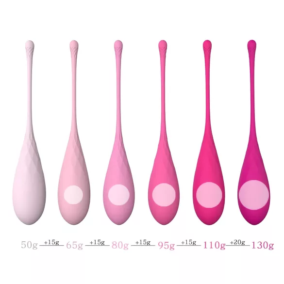Sex HD Eier - 6er Set Liebeskugeln (pink)