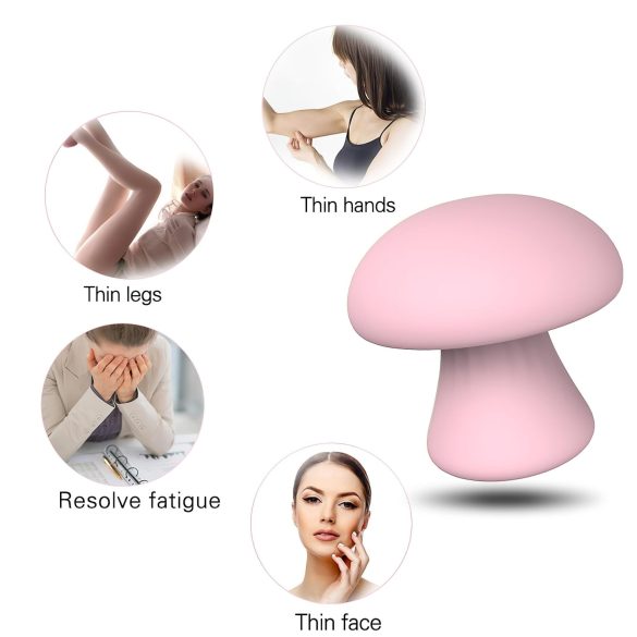 Magic Mushroom - wiederaufladbares Gesichtsmassagegerät (pink)