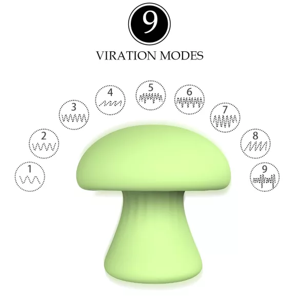 Magic Mushroom - Wiederaufladbarer Gesichtsmassager (grün)