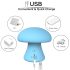 Magic Mushroom - Akku-Gesichtsmassager (Blau)