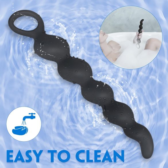 Sex HD Steven - Perlen Anal-Dildo (schwarz)