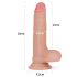 Lovetoy Nature Cock - Doppelschicht-Dildo - 18cm (natur)