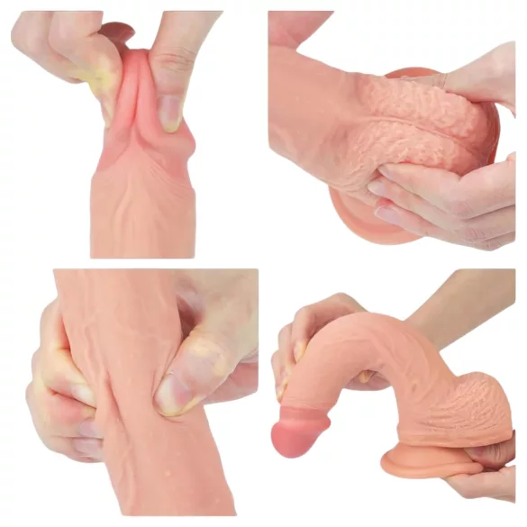 Lovetoy Nature Cock - realistische Dildo mit Saugnapf - 21cm (natur)