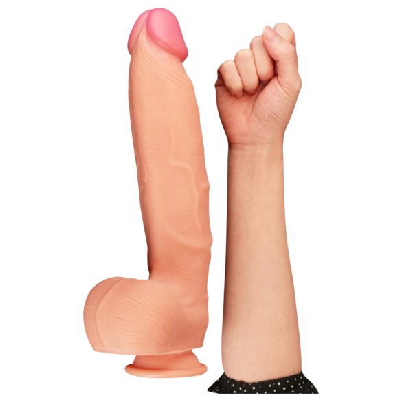 Lovetoy Nature Cock - Doppelschicht Realistischer Dildo - 30cm (Natur)